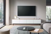 Tv-meubel LOONA groot - Wit/Eikenfineer ARR-2-000005