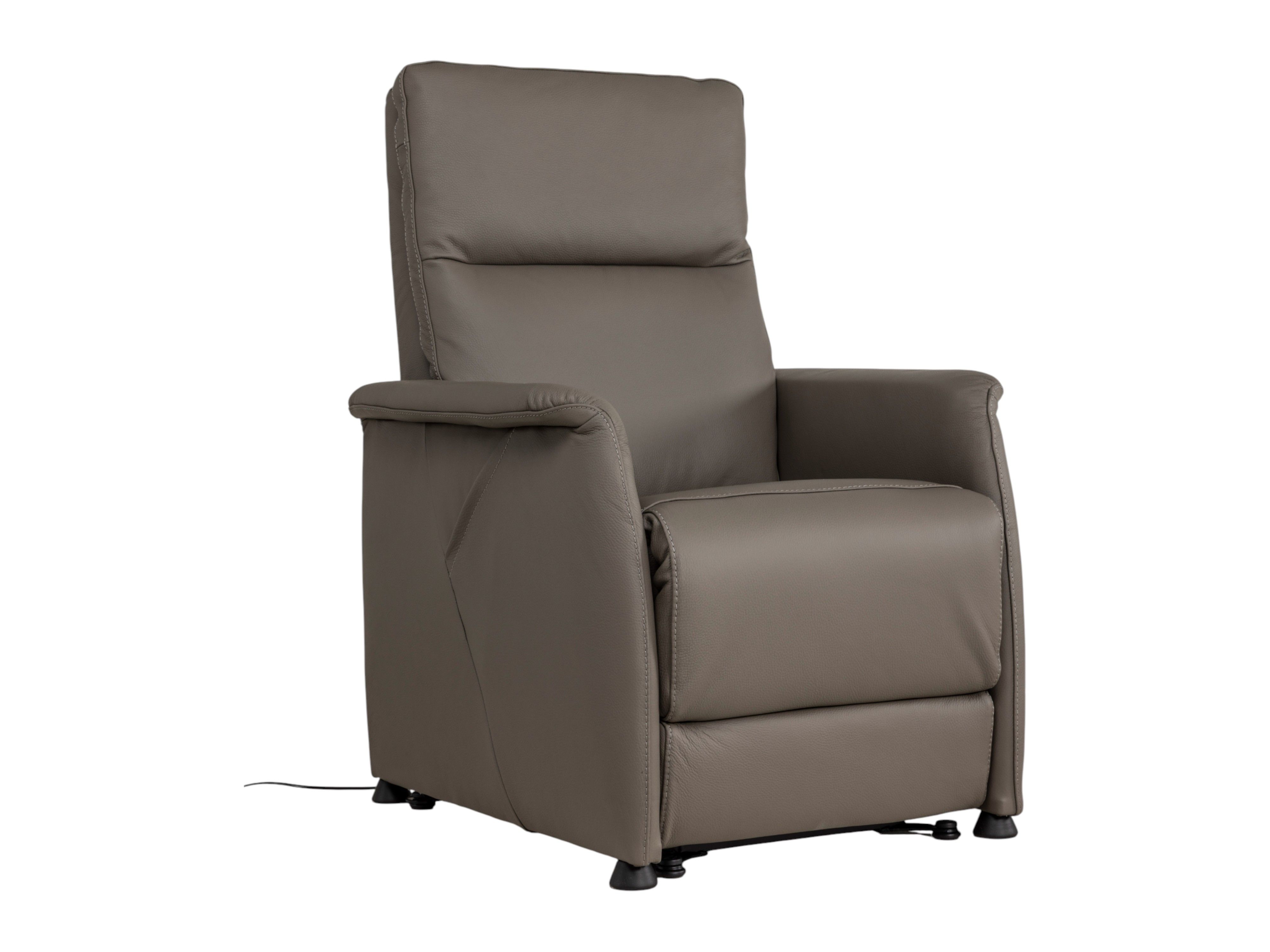 Relaxfauteuil FIGURA Standaard - Leder donkerbruin