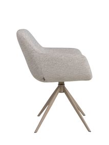 Draaibare armstoel PAVIA - Lichtgrijs MED-52-001-Z-110