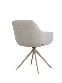 Draaibare armstoel PAVIA - Lichtgrijs MED-52-001-Z-110