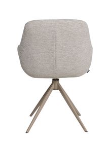 Draaibare armstoel PAVIA - Lichtgrijs MED-52-001-Z-110