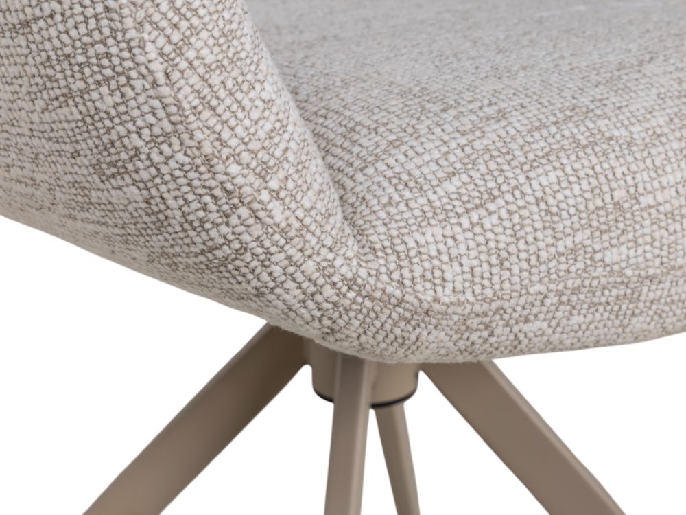 Draaibare armstoel PAVIA - Lichtgrijs MED-52-001-Z-110