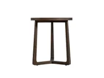 Bijzettafel EBANO - rond diam. 50cm - Donkerbruin MED-53-001-TOB