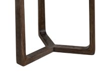 Bijzettafel EBANO - rond diam. 50cm - Donkerbruin MED-53-001-TOB