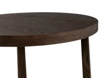 Bijzettafel EBANO - rond diam. 50cm - Donkerbruin MED-53-001-TOB