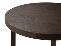 Bijzettafel EBANO - rond diam. 50cm - Donkerbruin MED-53-001-TOB