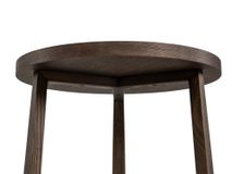 Bijzettafel EBANO - rond diam. 50cm - Donkerbruin MED-53-001-TOB