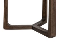 Bijzettafel EBANO - rond diam. 50cm - Donkerbruin MED-53-001-TOB