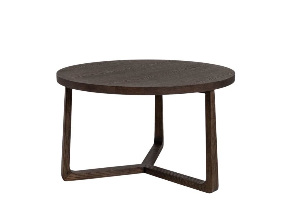 Salontafel EBANO - rond diam. 75cm - Donkerbruin MED-53-002-TOB