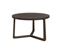 Salontafel EBANO - rond diam. 75cm - Donkerbruin MED-53-002-TOB
