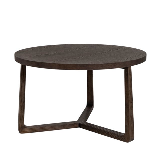 Salontafel EBANO - rond diam. 75cm - Tobacco