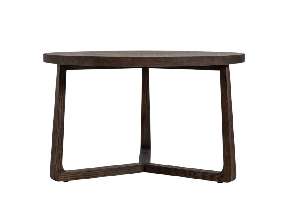 Salontafel EBANO - rond diam. 75cm - Donkerbruin MED-53-002-TOB