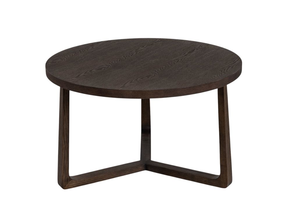 Salontafel EBANO - rond diam. 75cm - Donkerbruin MED-53-002-TOB