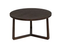 Salontafel EBANO - rond diam. 75cm - Donkerbruin MED-53-002-TOB