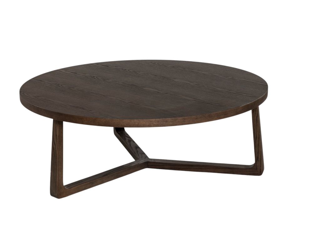 Salontafel EBANO - rond diam. 100cm - Donkerbruin MED-53-003-TOB