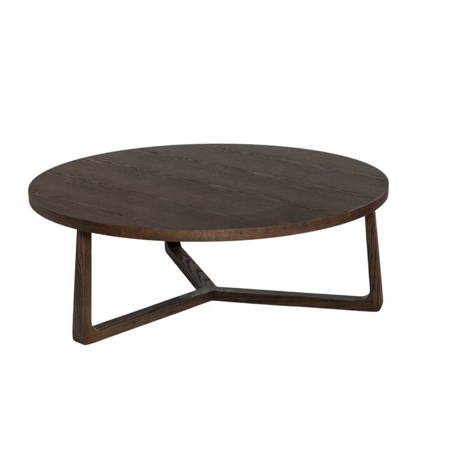 Salontafel EBANO - rond diam. 100cm - Tobacco