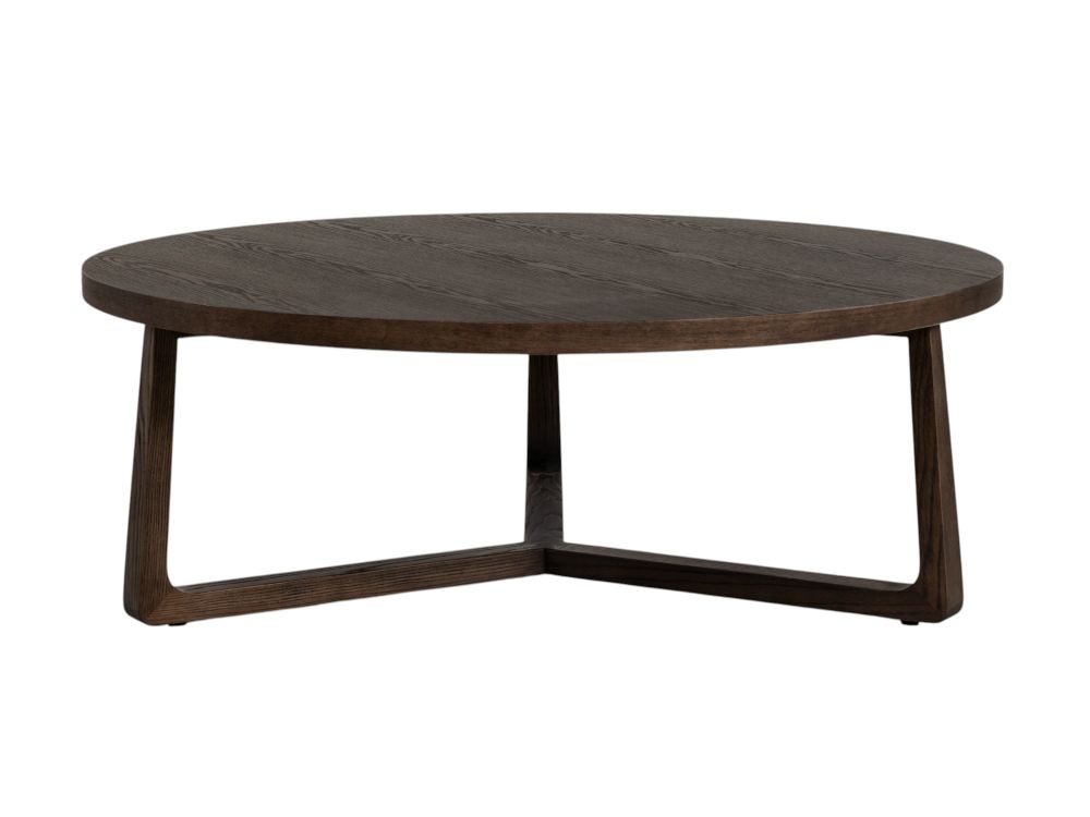 Salontafel EBANO - rond diam. 100cm - Donkerbruin MED-53-003-TOB