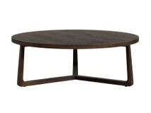 Salontafel EBANO - rond diam. 100cm - Donkerbruin MED-53-003-TOB