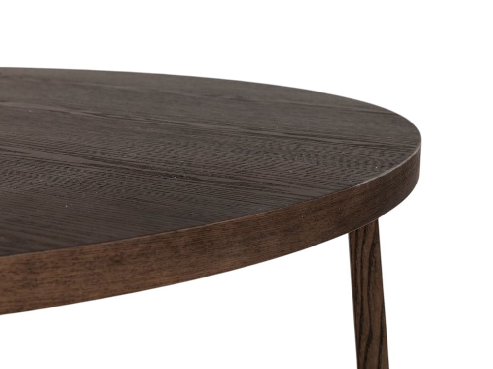 Salontafel EBANO - rond diam. 100cm - Donkerbruin MED-53-003-TOB