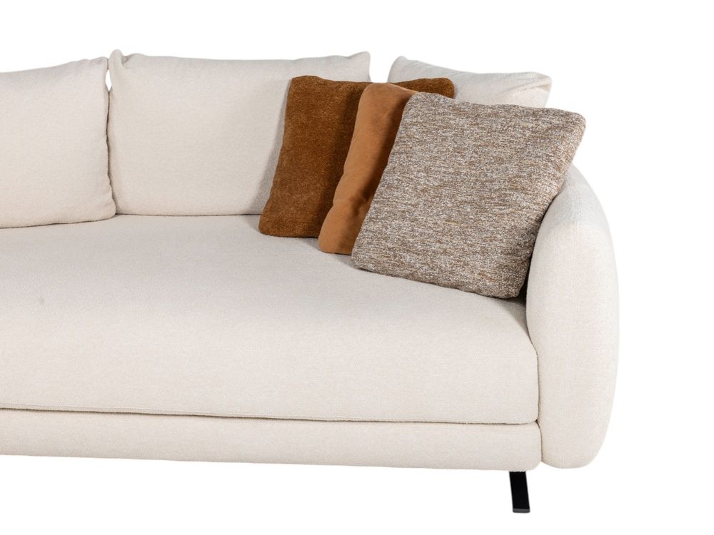 Hoekzetel AMALFI incl. sierkussens - Crème C-SYM-36-HKS2