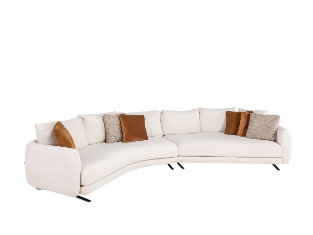 Hoekzetel AMALFI incl. sierkussens - Crème C-SYM-36-HKS2