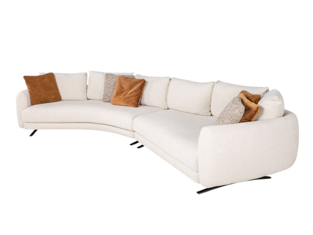 Hoekzetel AMALFI incl. sierkussens - Crème C-SYM-36-HKS2