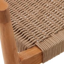 Armstoel YDALIA - Massief teak/Naturel KAV J0600075JJ12