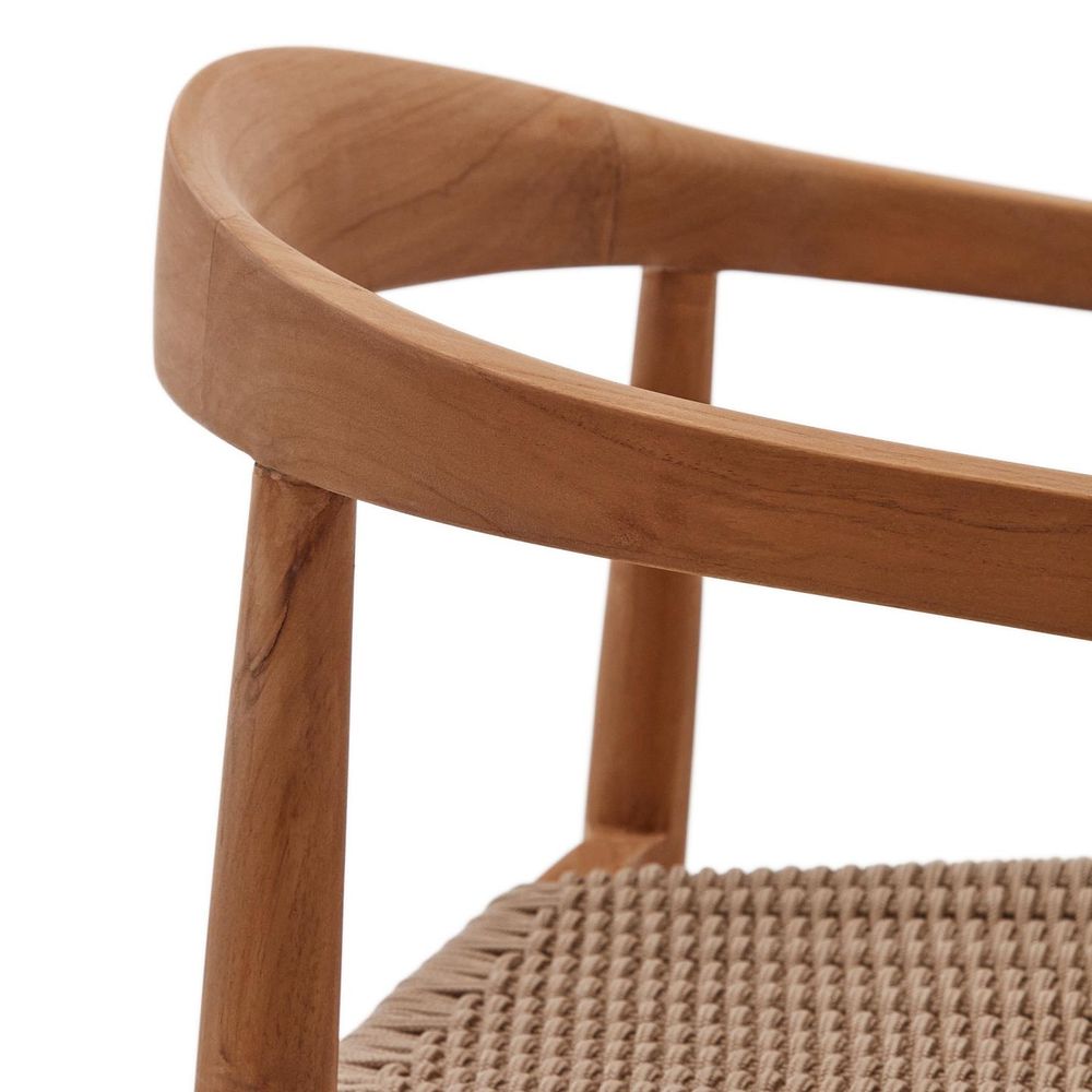 Armstoel YDALIA - Massief teak/Naturel KAV J0600075JJ12