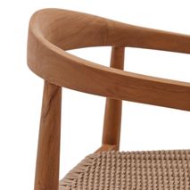 Armstoel YDALIA - Massief teak/Naturel KAV J0600075JJ12