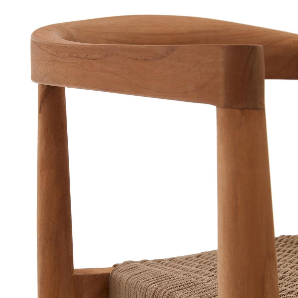 Armstoel YDALIA - Massief teak/Naturel KAV J0600075JJ12