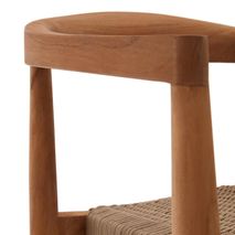 Armstoel YDALIA - Massief teak/Naturel KAV J0600075JJ12