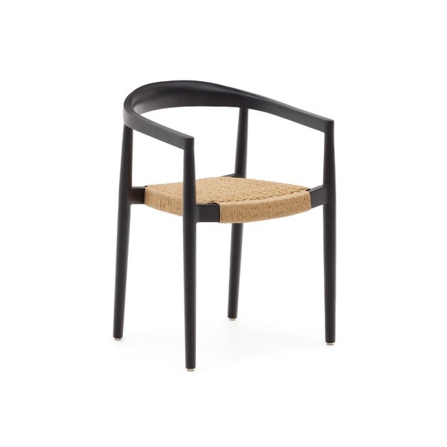 Armstoel YDALIA - Massief teak/Naturel