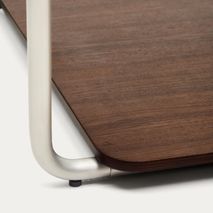 Salontafel TARSEL - Walnoot / Glas KAV T00256WM10