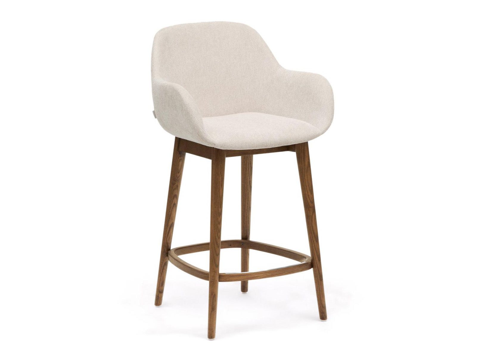 Barstoel KONNA - Beige/Donker essenhout KAV C06004KY12