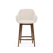 Barstoel KONNA - Beige/Donker essenhout KAV C06004KY12