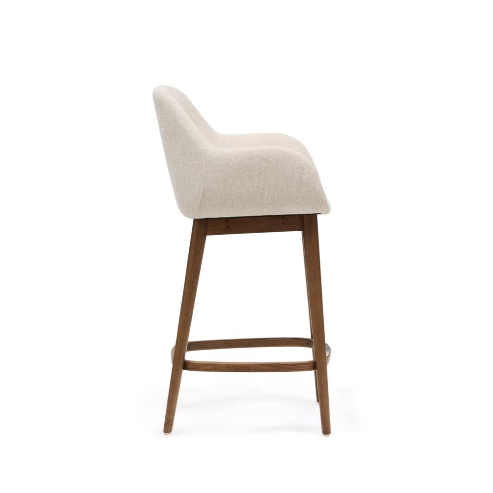 Barstoel KONNA - Beige/Donker essenhout KAV C06004KY12