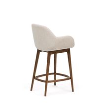 Barstoel KONNA - Beige/Donker essenhout KAV C06004KY12