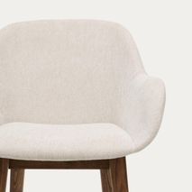 Barstoel KONNA - Beige/Donker essenhout KAV C06004KY12