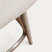 Barstoel KONNA - Beige/Donker essenhout KAV C06004KY12