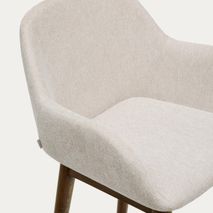 Barstoel KONNA - Beige/Donker essenhout KAV C06004KY12