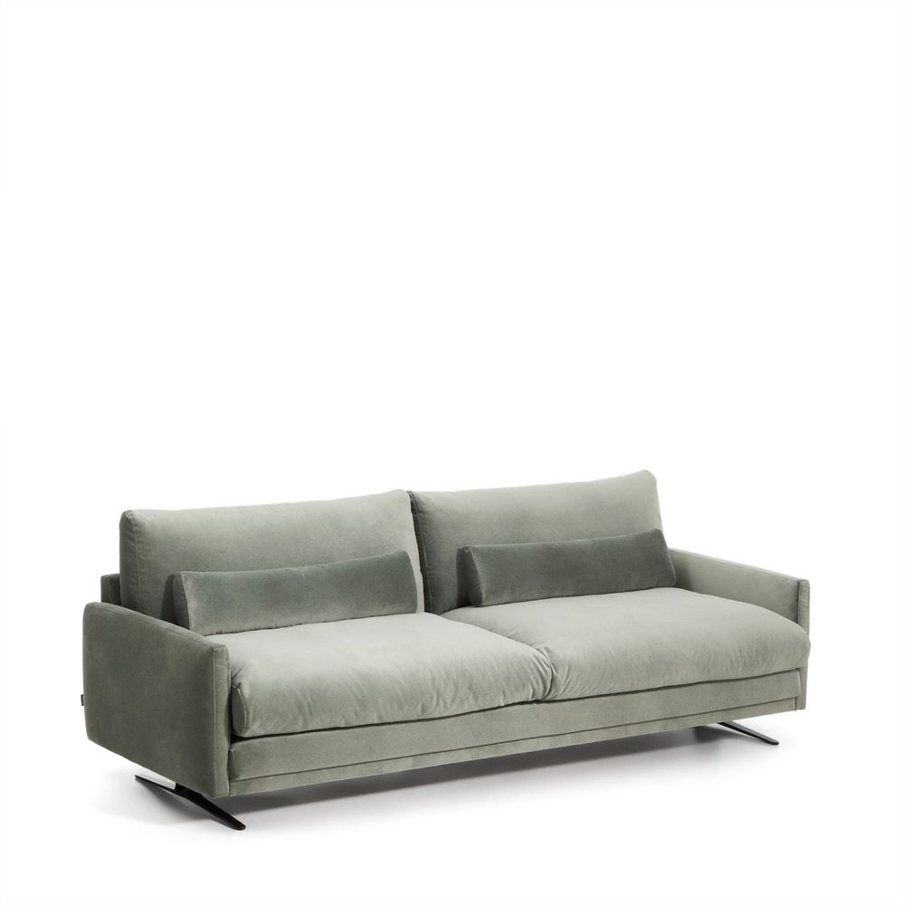 3-zitsbank VELIRO - Groen fluweel KAV S81330ZF06