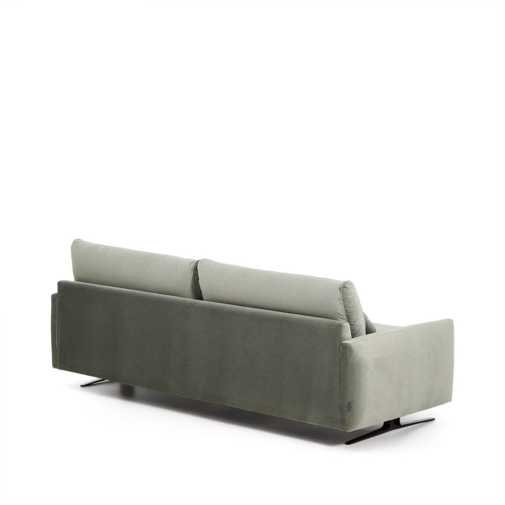 3-zitsbank VELIRO - Groen fluweel KAV S81330ZF06