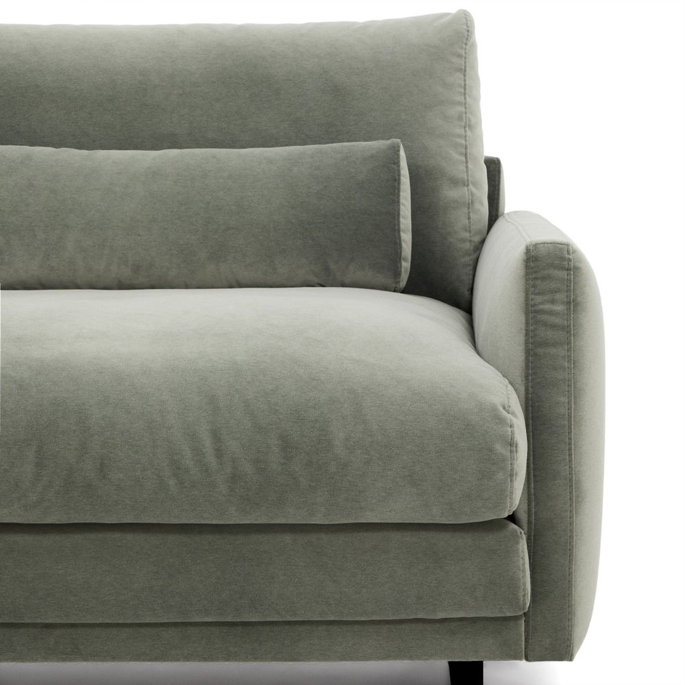 3-zitsbank VELIRO - Groen fluweel KAV S81330ZF06