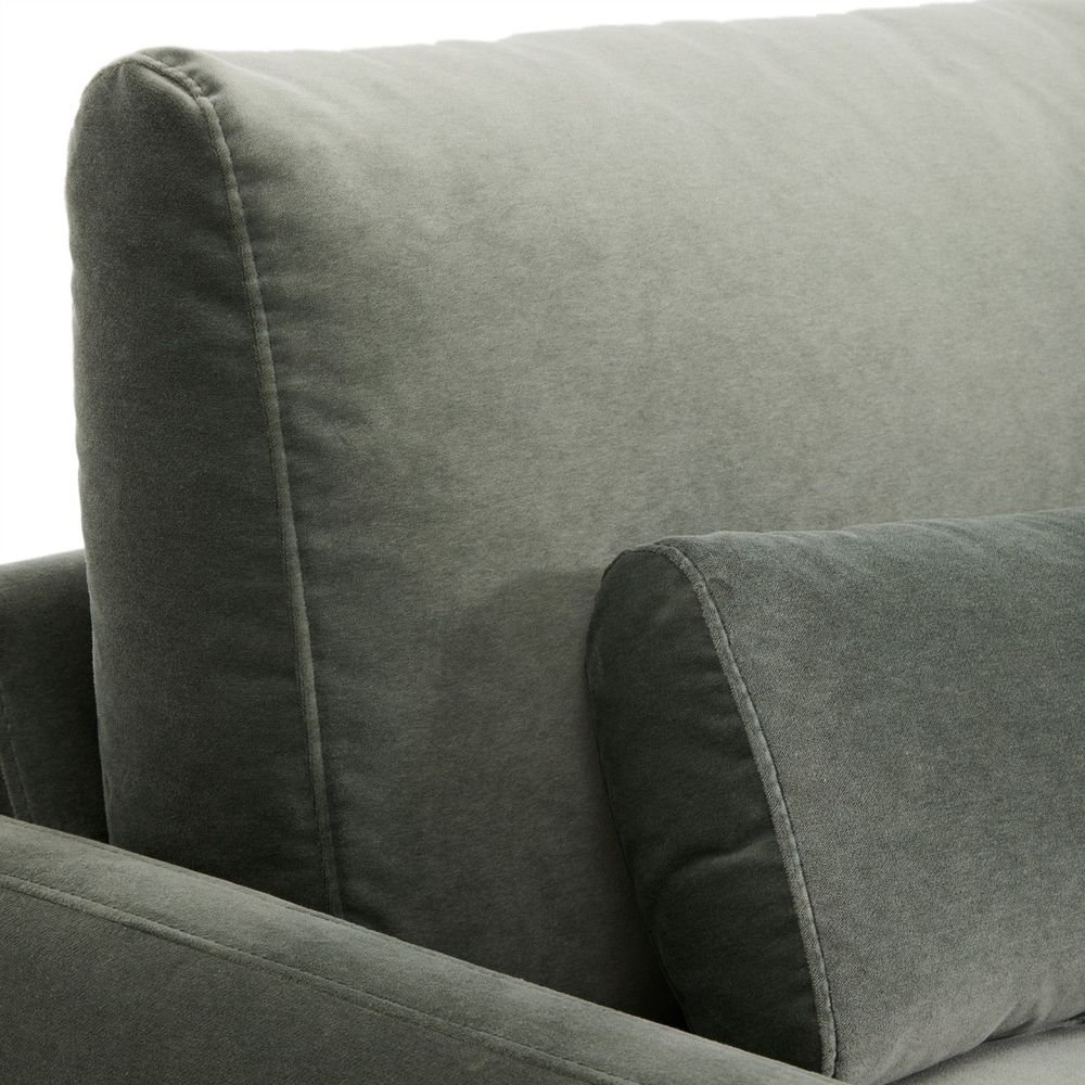 3-zitsbank VELIRO - Groen fluweel KAV S81330ZF06