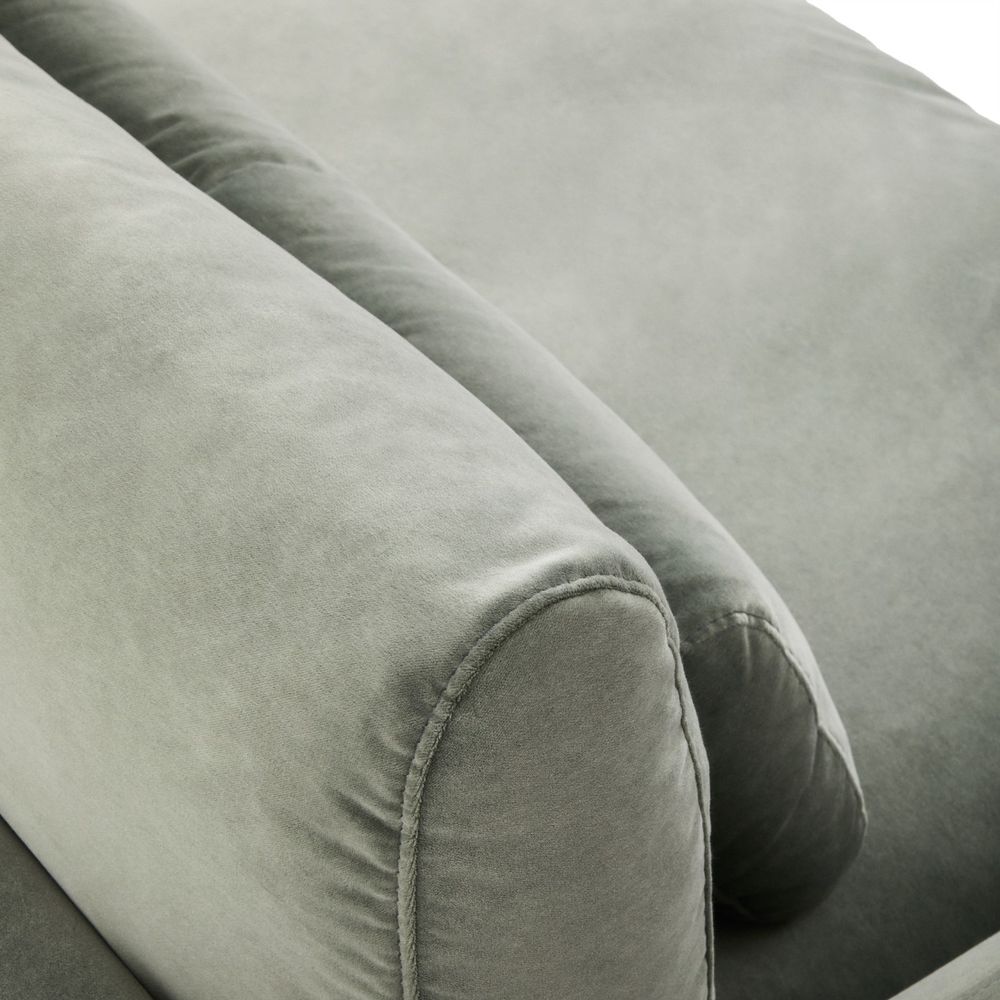 3-zitsbank VELIRO - Groen fluweel KAV S81330ZF06