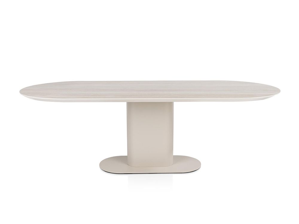 Eetkamertafel BRIANTO - Travertinlook/Crème XOO 52446-CRE