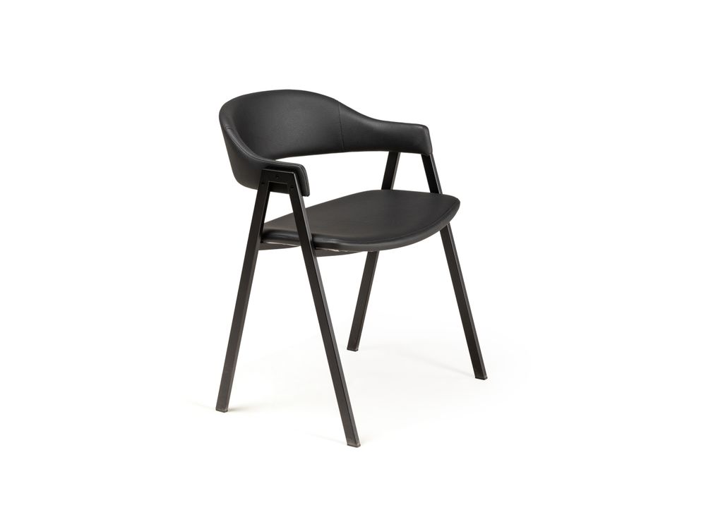 Set van 6 eetkamerstoelen ARCA - Zwart C-PFT-229-SET6