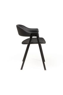 Set van 6 eetkamerstoelen ARCA - Zwart C-PFT-229-SET6