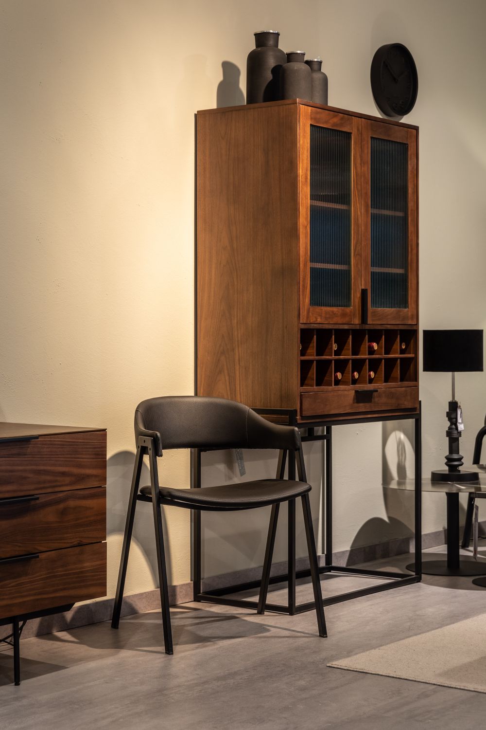 Set van 6 eetkamerstoelen ARCA - Zwart C-PFT-229-SET6