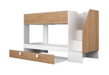 Hoogslaper EASY 90x200 cm - Wit/Gold Oak TRA 116001160401